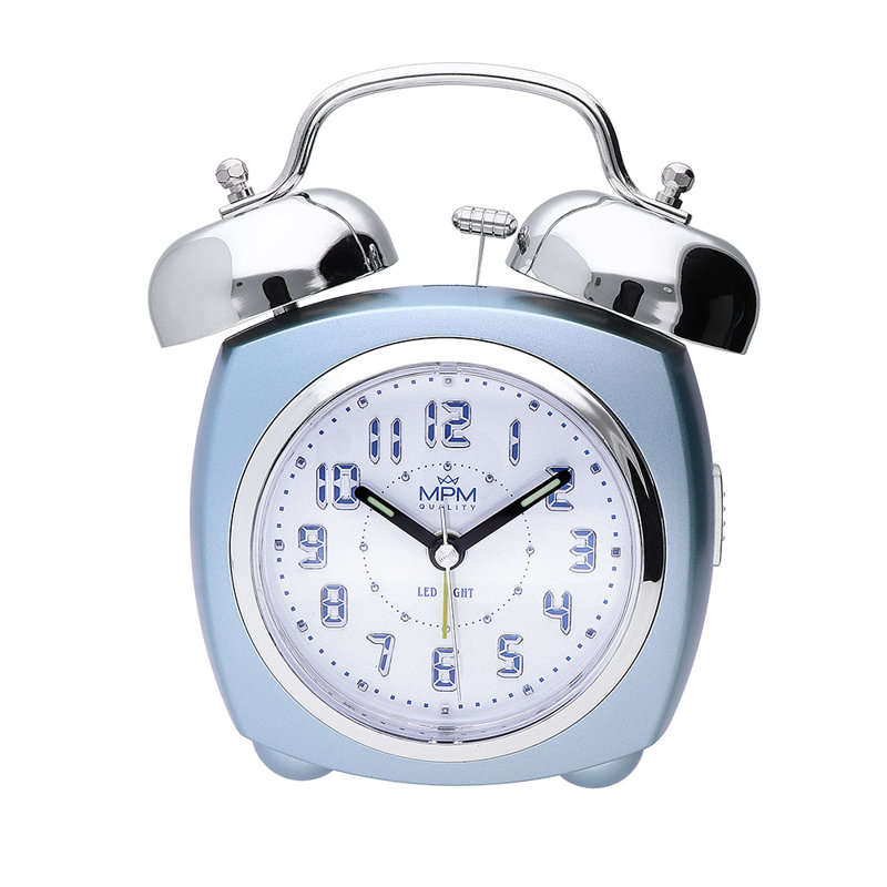 Alarm Tabletop Clock, Light Blue