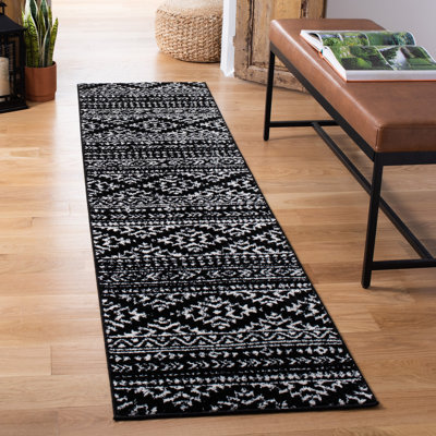 Cobos Geometric Black/Ivory Area Rug