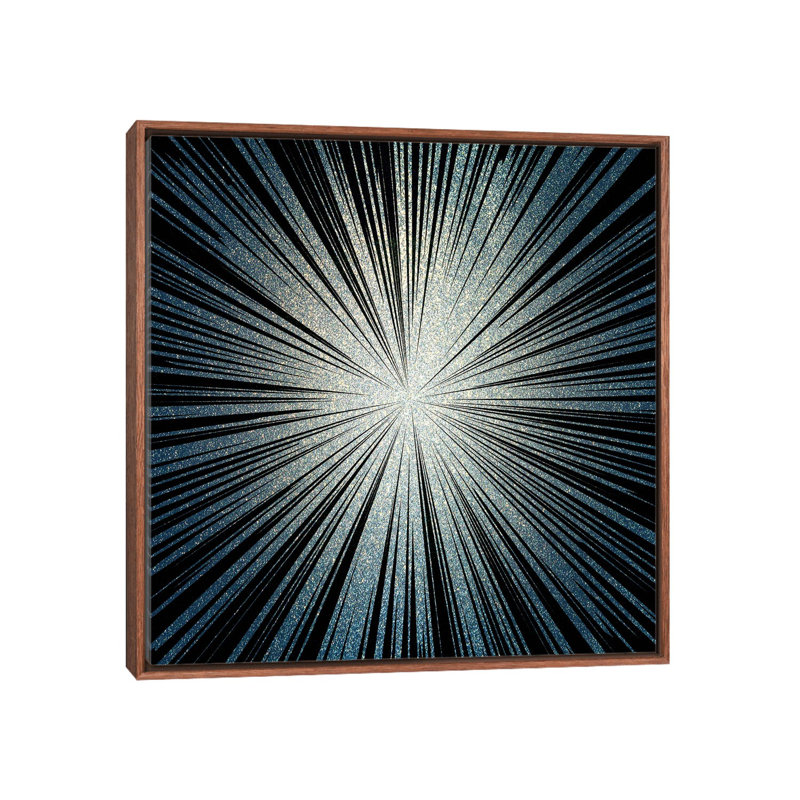 Burst III by Kimberly Allen - Print on Canvas, Brown Framed, 66.04 cm H x 66.04 cm W