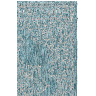 Tapis oriental d'intérieur / extérieur Lanny Performance