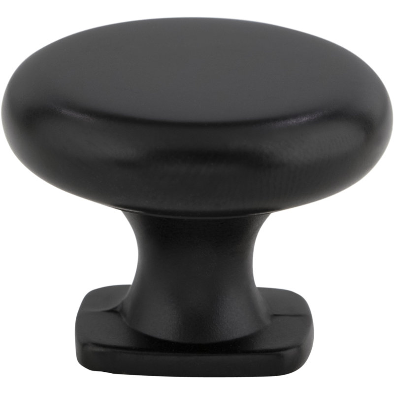 Belcastel 1 Mushroom Knob, Matte Black