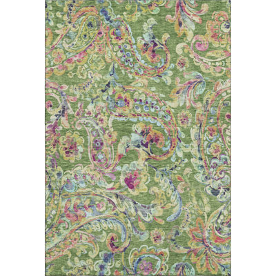 Premium Machine Washable Prisco Fern Rug