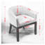 Chaise de salle à manger rembourrée Mid-Century
