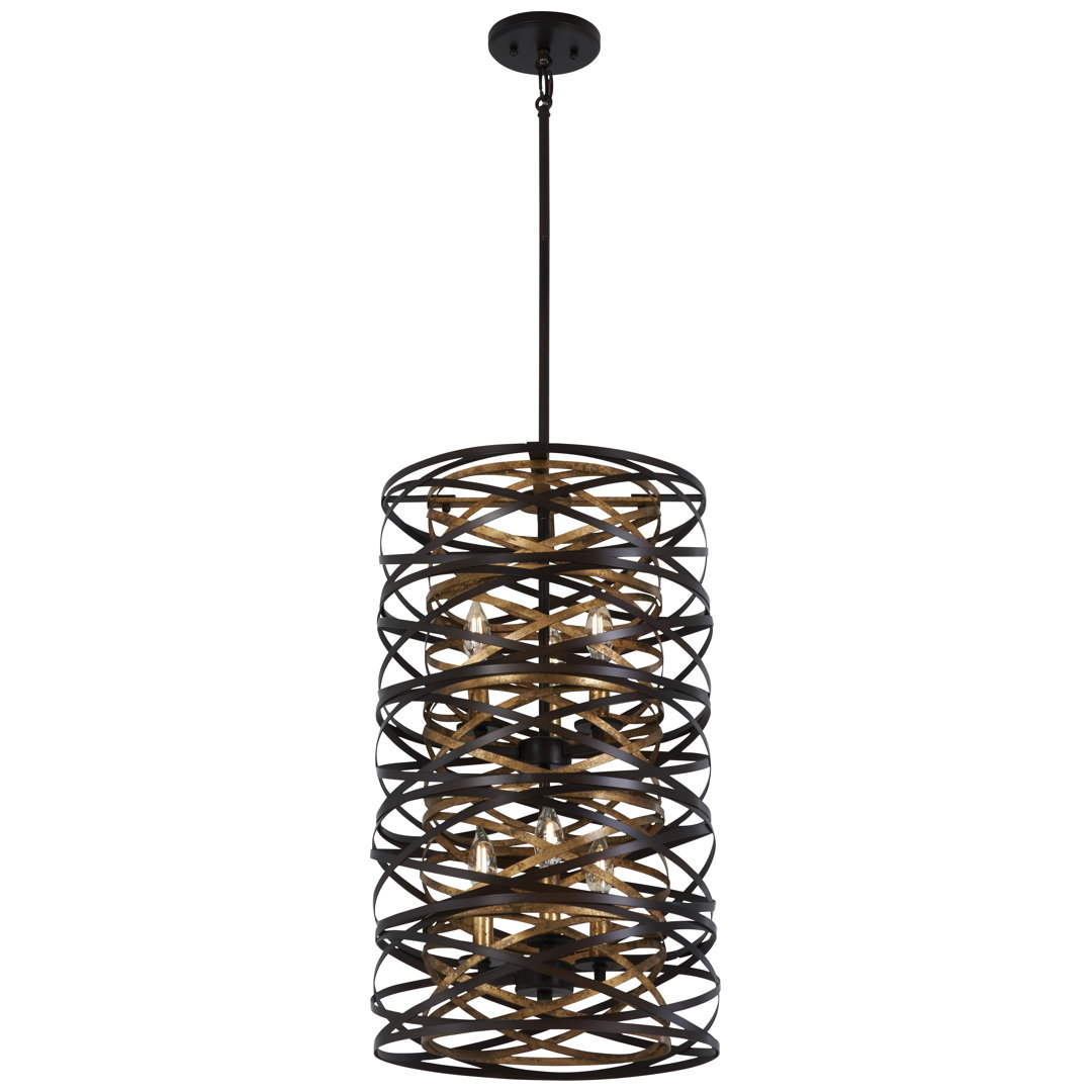 Brayden Studio Harnett Dark Bronze Finish Pendant Light Brayden Studio® 