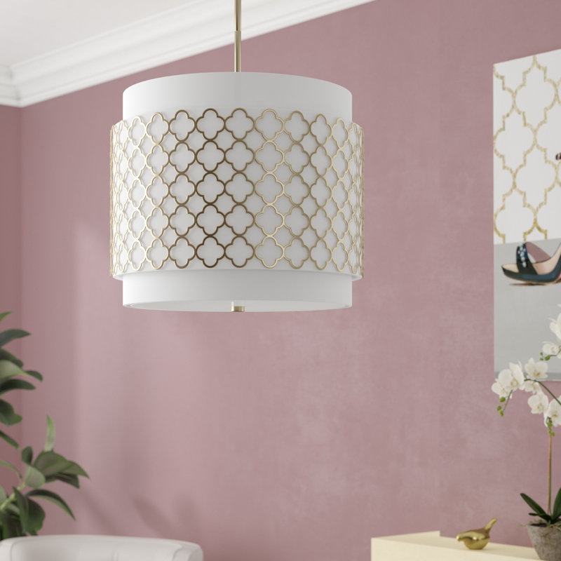Lustree tambour 3 lumières Nika