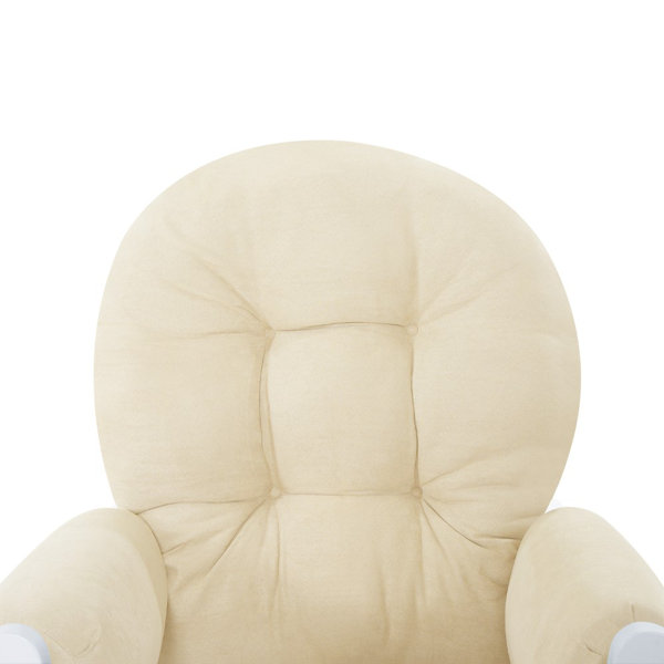 Winston Porter Parkhur Rocking Chair Nursery Glider with Ottoman ...