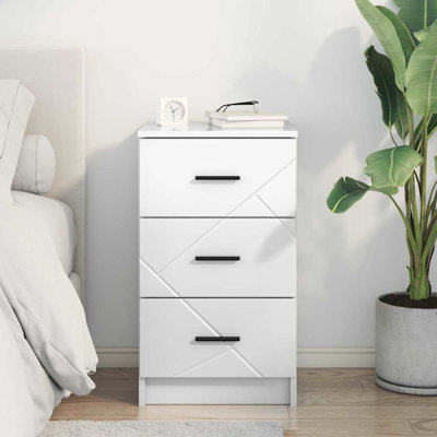 38cm W Manufactured Wood Bedside Table