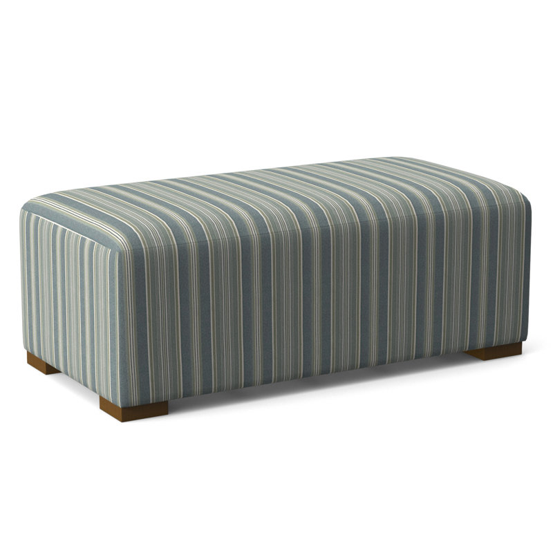 Campos Ottoman, Green and Blue Stripe; 0252-54, Havana