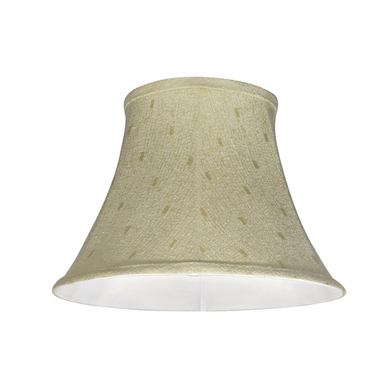 Camel Jacquard Textured Fabric Bell Lamp Shade 9.5'' H