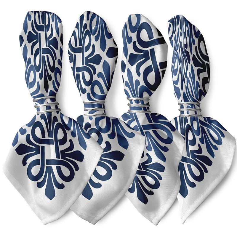 Cereniti Tiki Square Napkins, Blue