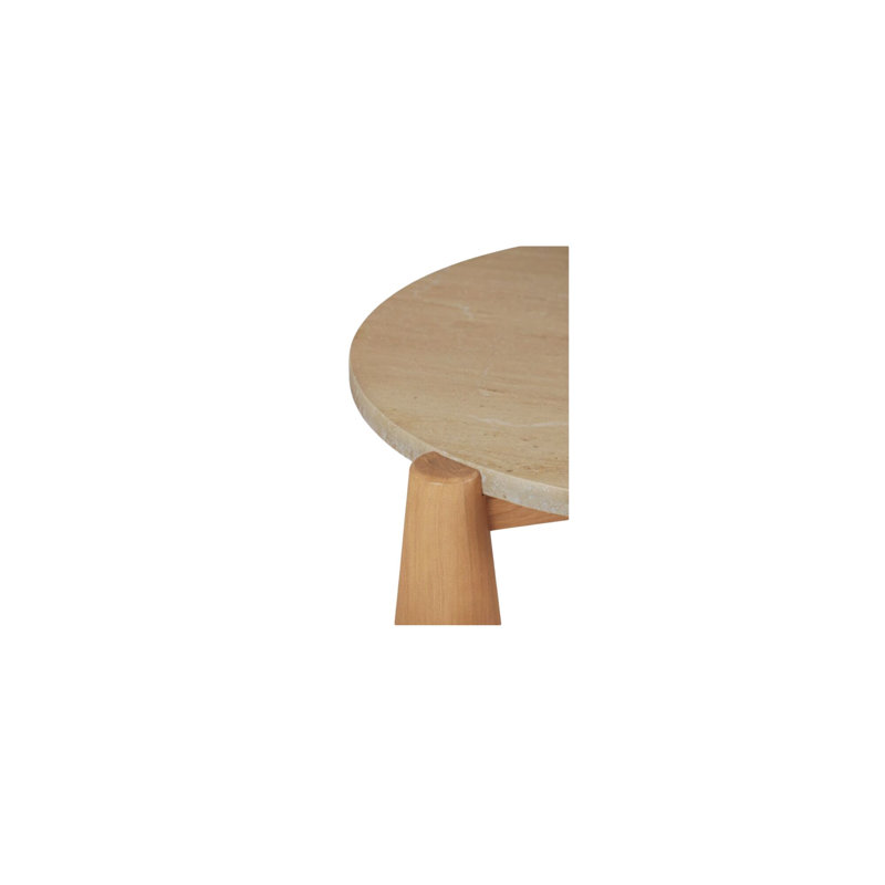 Pax Outdoor Round Teak Coffee Table