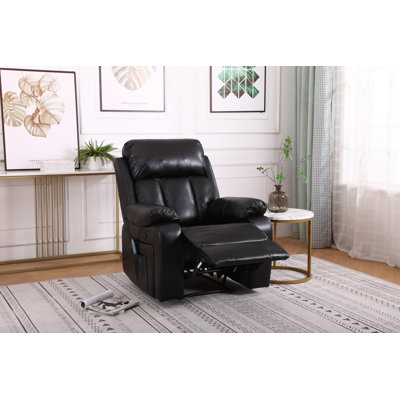 Analiha Upholstered Recliner with Footstool