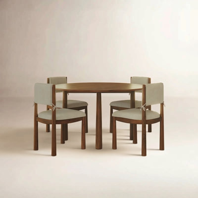 Cilley 4 - Person Solid Wood Dining Set