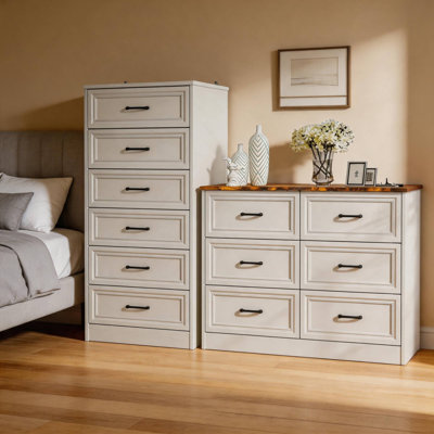 9 Drawer Wide Dresser For Bedroom