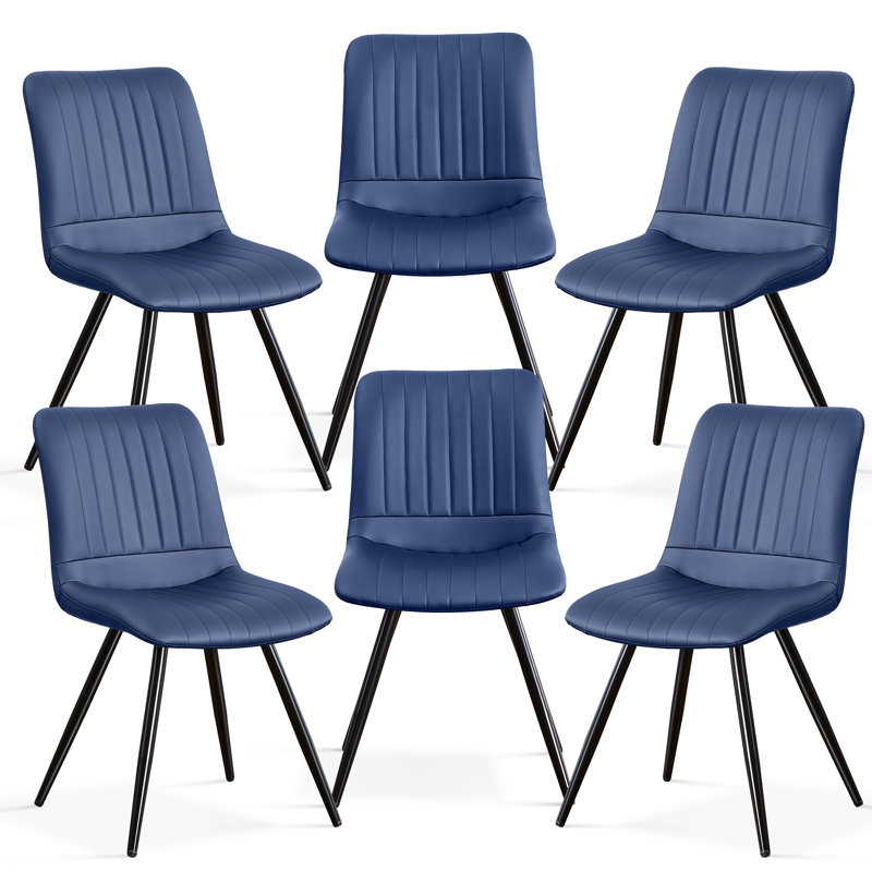 51.99cm H Upholstered Metal Side Chair, 6, Tawny
