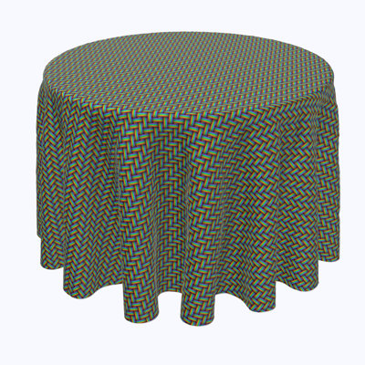 Vickrey Chevron Round Tablecloth