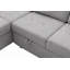 Canapé-lit modulaire en forme de L, canapé-lit d'angle en forme de L avec repose-pieds avec rangement et accoudoirs cachés et charge USB pour le salon-477178112