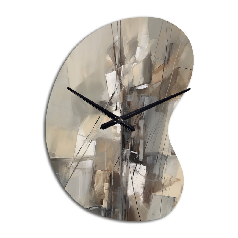 Abstract Design Shapes I - horloge murale asymétrique, Petit