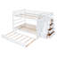 Lit superposé double au-dessus de double avec lit gigogne simple et escalier-1281364748