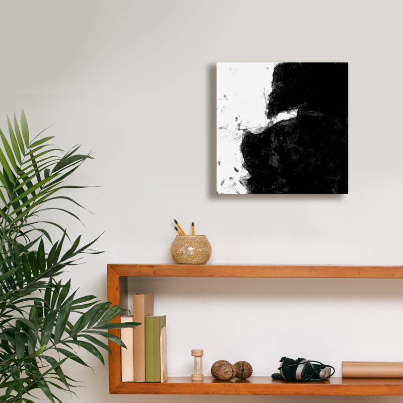  Art mural en toile «Sketchy 1» par Alonzo Saunders, 12 po x 12 po