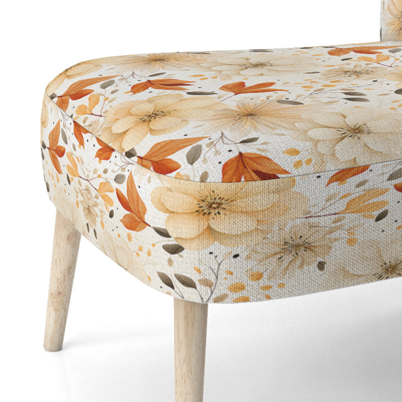 Chaise d'appoint rembourrée Earthy Mandala