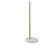Thames Gold Task Floor Lamp with White Marble Base, Modern & Sleek