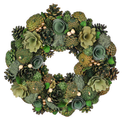 Handcrafted Preserved 35cm Wreath