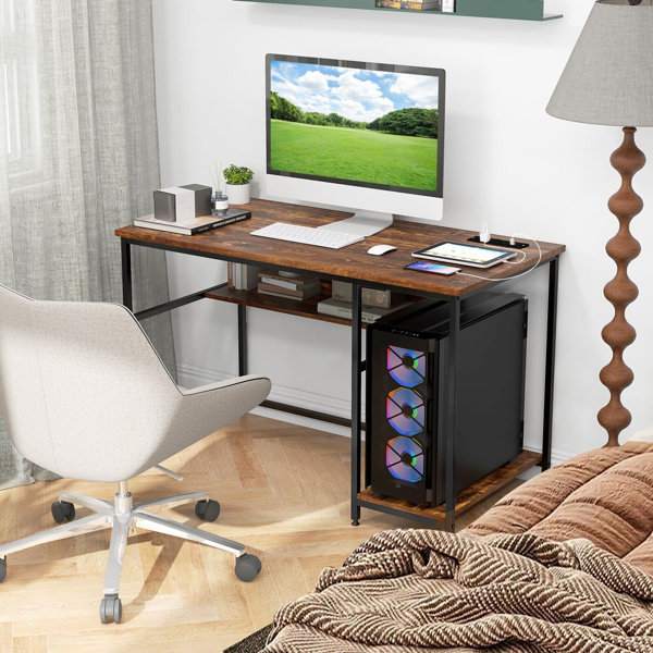 Inbox Zero 120cm W Rectangle Computer Desk | Wayfair.co.uk