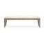 Table de salle à manger extensible rectangulaire avec 2 bancs-2069413284