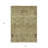 3' X 5' Brown Beige And Artichoke Green Floral Washable Indoor Outdoor Area Rug