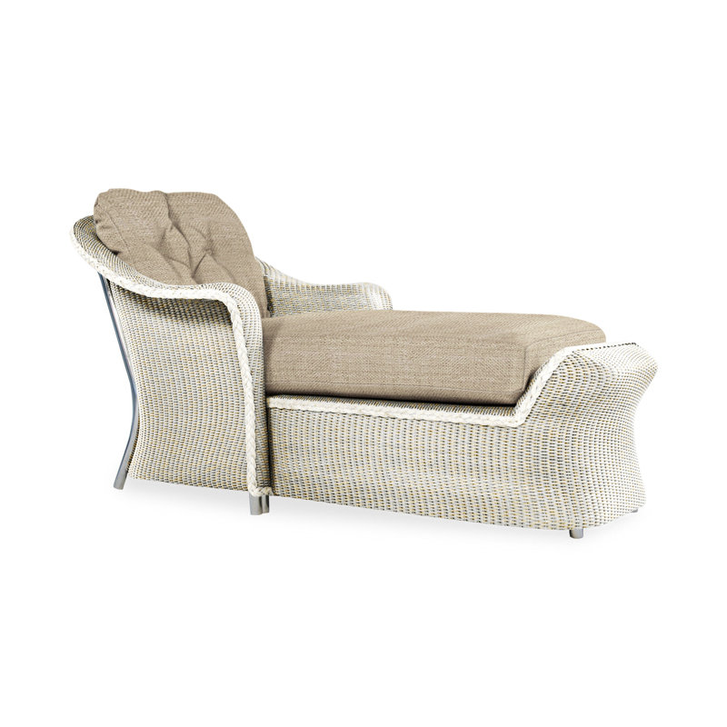 Reflections Outdoor Chaise Lounge, Sailcloth Salt, Mink