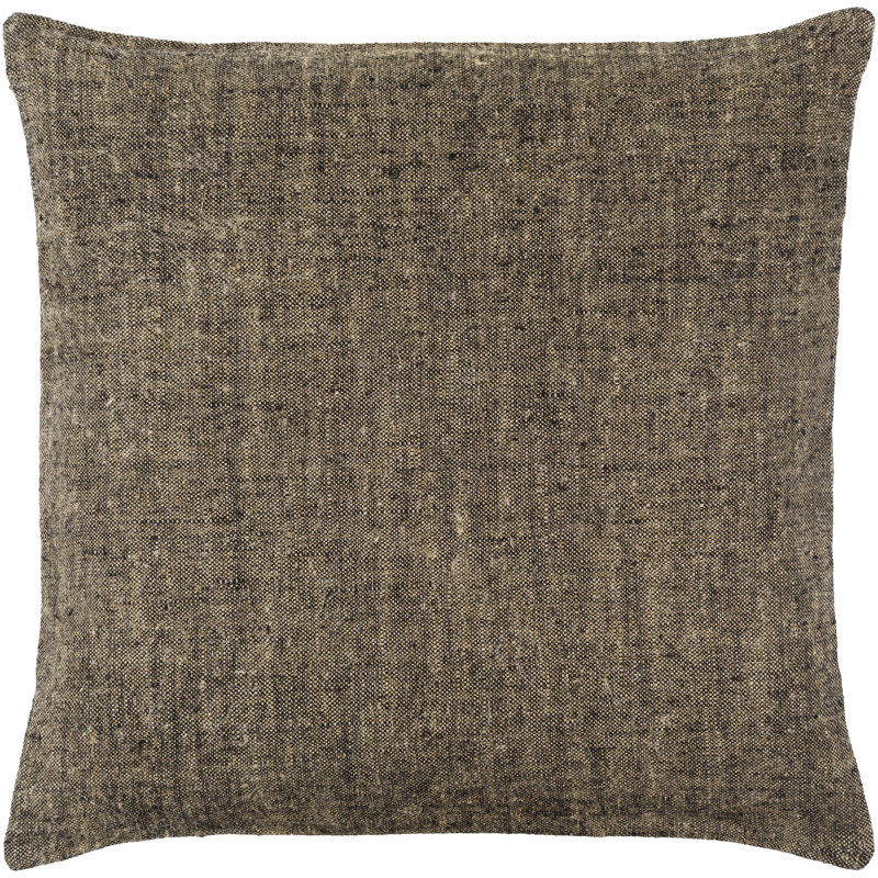 Coussin Alcona, 22 po x 22 po, Housse de coussin seulement - sans coussin, Gris foncé