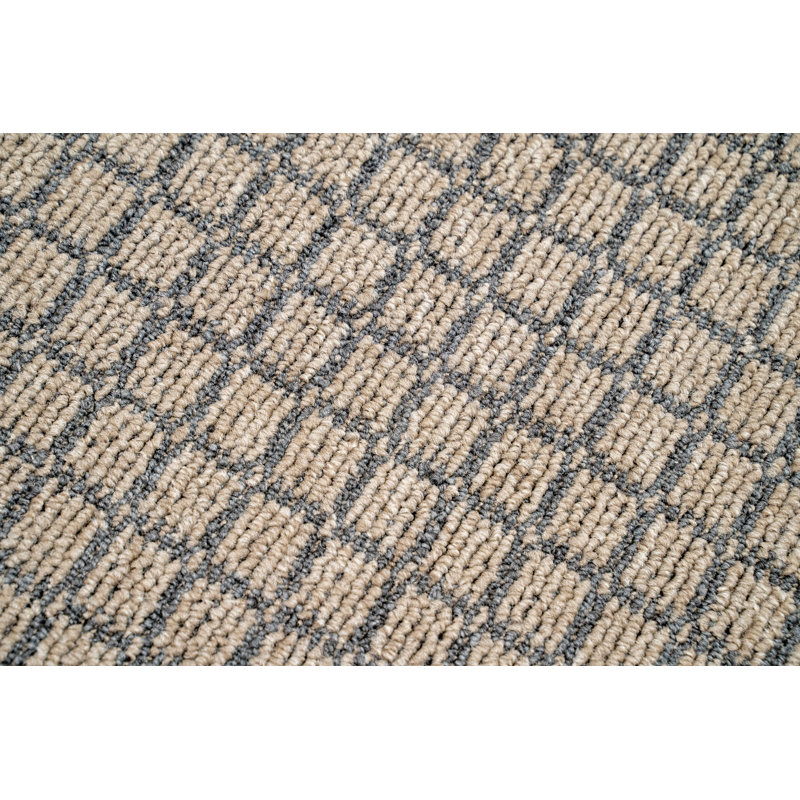 Ensemble de tapis intérieur / extérieur en polyester touffeté à la machine Laris, Rectangle 1 pi 6 po x 2 pi 3 po