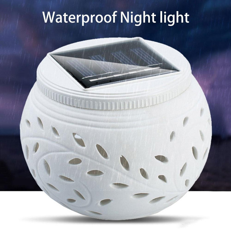 Lampe solaire d'extérieur en céramique