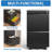 Metal Rolling File Cabinet With 2 Drawers And Lock - Fits Legal/Letter/A4 Docs, Fully Assembled For Office Use Black Lockable Accommodates Papers, Supply-1861390360