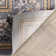 Tapis gris Gret Fleur De Lis