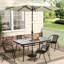 Cassady Outdoor Garden Tempered Glass White Wood Grain Coffee Table-1083831817-1083831821