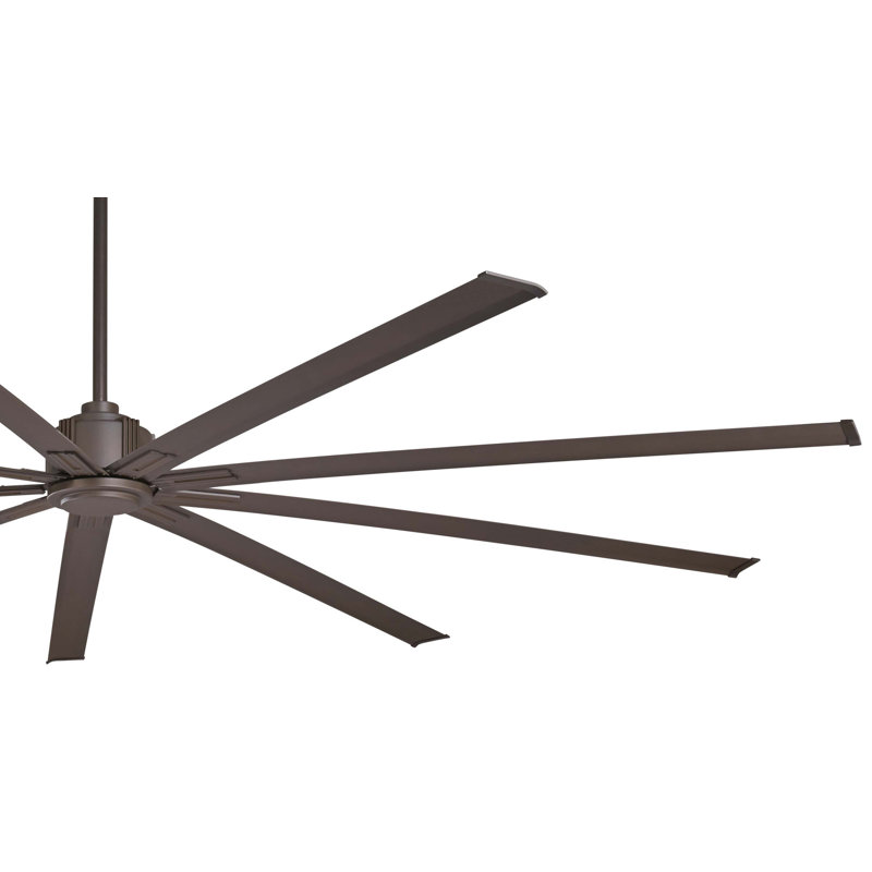 96" Xtreme 9 - Blade Standard Ceiling Fan with Remote Control, Oil Rubbed Bronze