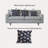 Botanical Blooms Geometric Indoor/Outdoor Reversible Throw Pillow-919914995-882124479