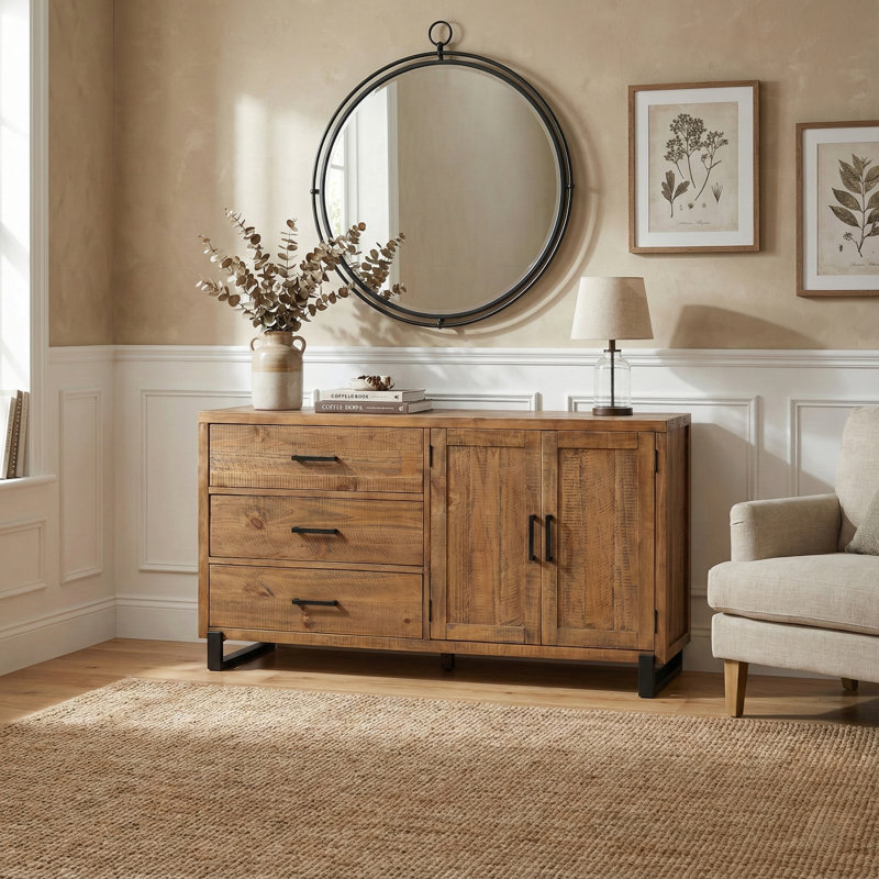 Kitson 150cm Solid Wood Sideboard