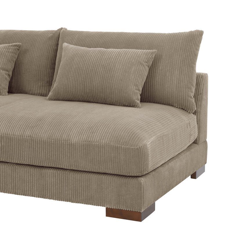 Caileigh 3 - Piece Corduroy Sectional