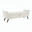 Banc de rangement moderne de 60 po avec pieds en bois Mid-Centruy-129521436-129521435