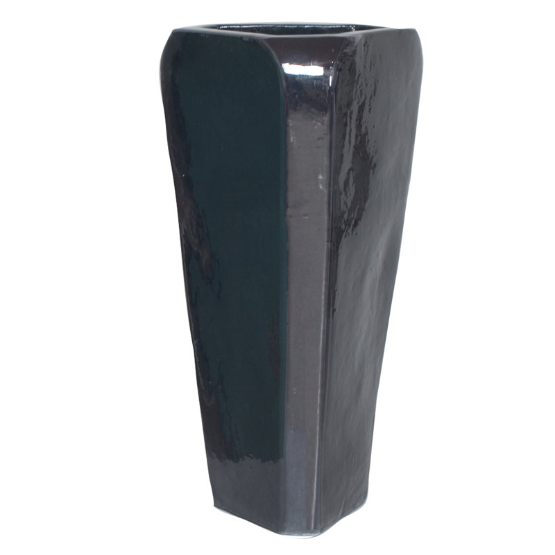 Treasa Handmade Ceramic Planter, Black