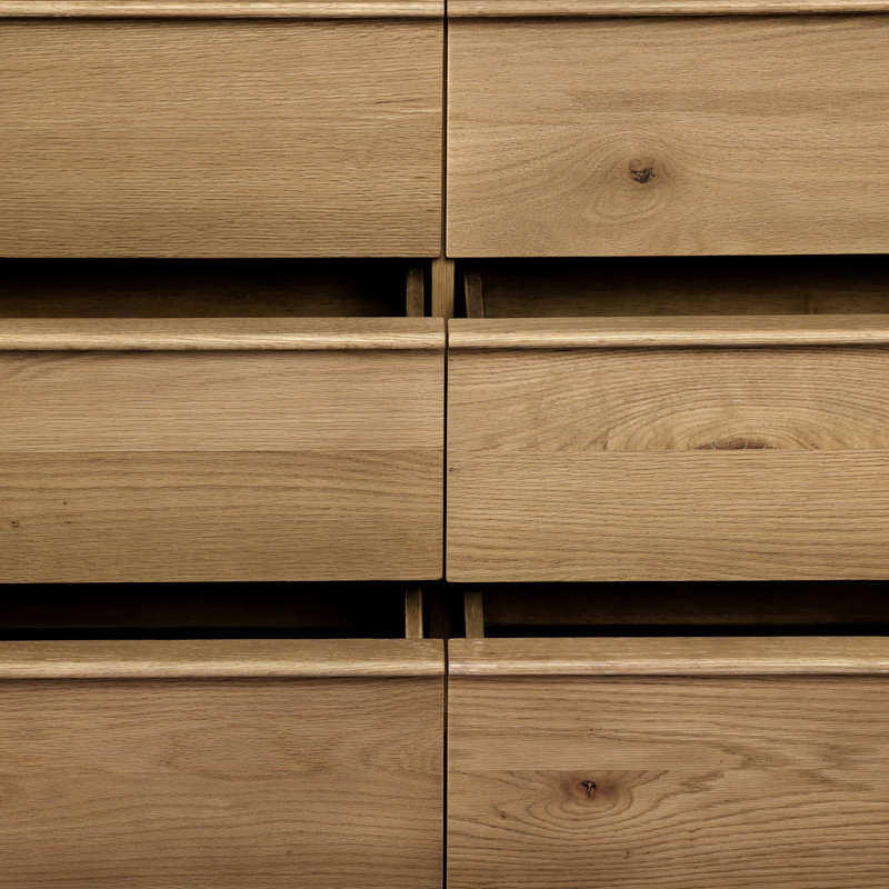 ARAMIS 6 - Drawer Dresser, Sandy Oak Resawn