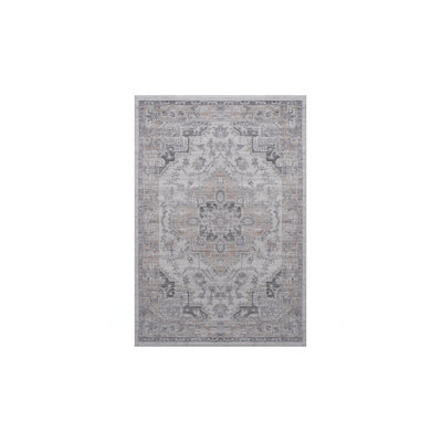 Collection 5X7 Oriental Non-Shedding Living Room Bedroom Dining Home Office Stylish And Stain Resistant Area Rug