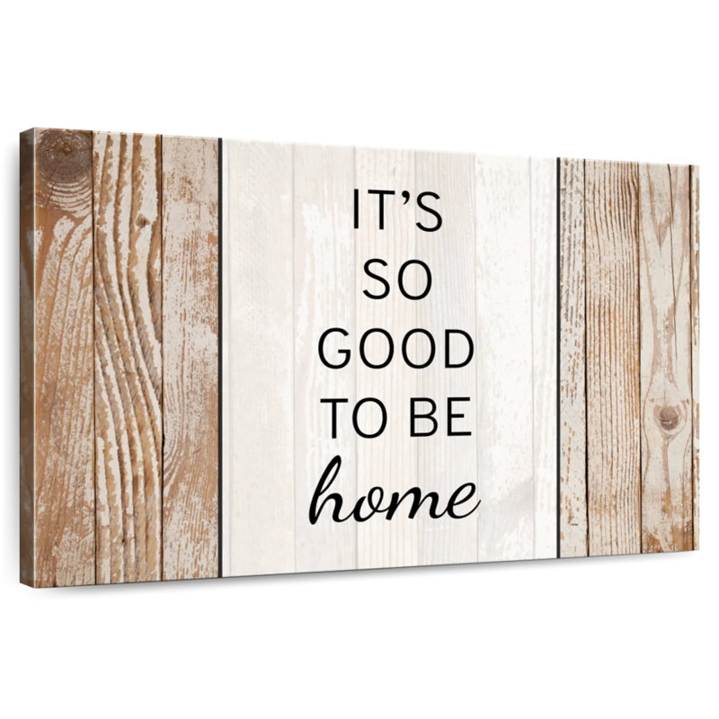 Plaque murale «Good to be home», H 20 po x l 30 po