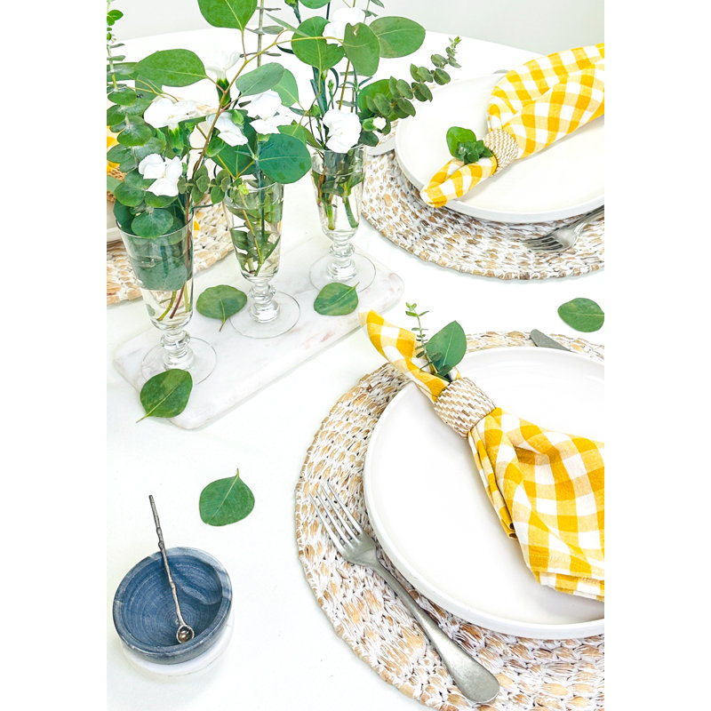 Alessandro Linen Square Napkins, Sky
