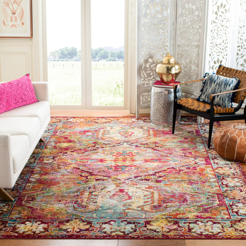 Lavine Crystal Performance Oriental Rug, Rectangle 6'7" x 9'2"