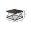 3 pièces 31,9 po et 15,9 po rustique Ensemble de table brun foncé / noir-1444769354