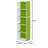 5-Tier Reversible Color Open Shelf Bookcase, White/Pink-256550516